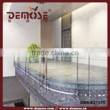 glass handicap stair guard rails for safety