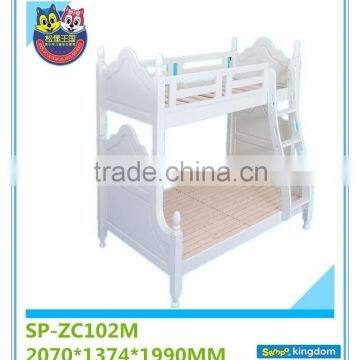 The Nobel series bunk bed for kids white color bedroom furniture SP-ZC102M