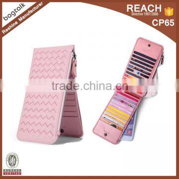 WL005 2016 New Product Pink Woman Wallet Leather Women