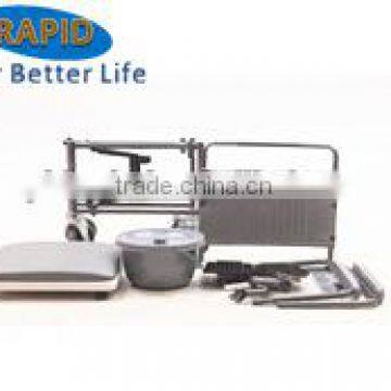 Steel Hospital Folding Commode Chair With Wheels photo-2