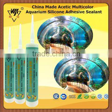 China Made Acetic Multicolor Aquarium Silicone Adhesive Sealant