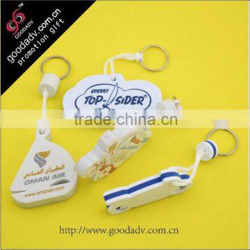 Guangzhou factory Supply floating key chain customized double sided key chains