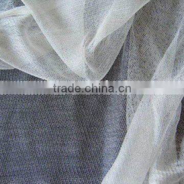 Natural white silk tulle