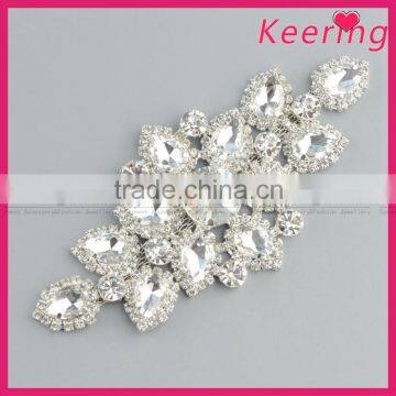 cheap bridal shiny glass applqiue embellishment WRE-258