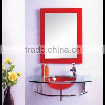 plastic foot coloured glass washing basin YL-7053