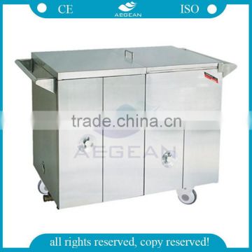 AG-SS035D with heat preservation delivery stainless steel hospital food carts