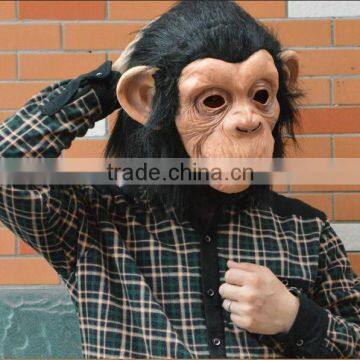 Animal Cosplay Monkey Mask Scary Adult Latex Mask Halloween Party Mask photo-2