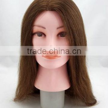 human hair training head for beauty school