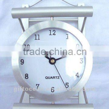 aluminum art metal desk clock,metal art crafts table clock