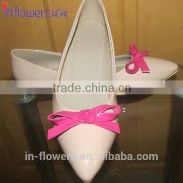 Nude Leather Pointed Toe With Bow Wholesale Ladies Flat Shoes photo-2