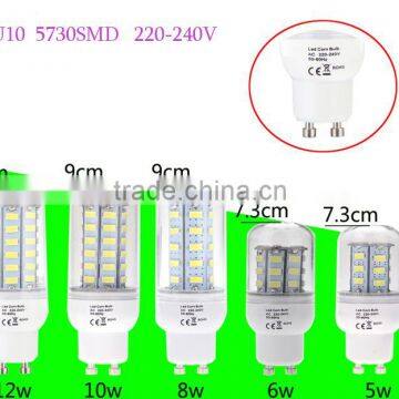 GU10 5W 6W 8W 10W 12W 5730 SMD LED Corn Light Lamp LED Bulbs & Tubes Energy Saving 360 Degree Warm White/ White 220-240V