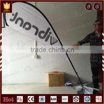 logo printed outdoor standing banner flag roadside flag