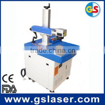 Metal stainless steel button making machine with fiber laser marking machine for metal