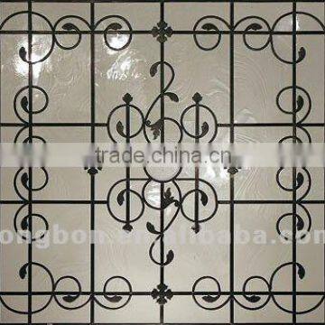 Top-selling wrought iron window grill design