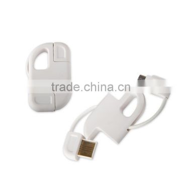 keychain micro usb data cable for Samsung Xiaomi