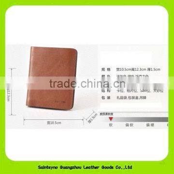 16390 Top Selling Fashion RFID Blocking Top Grain Leather Wallet for Men photo-6