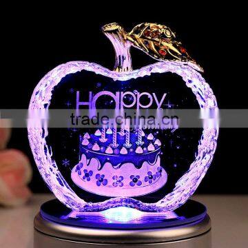 Crystal LED Apple Crystal Apple Wedding Favors photo-3