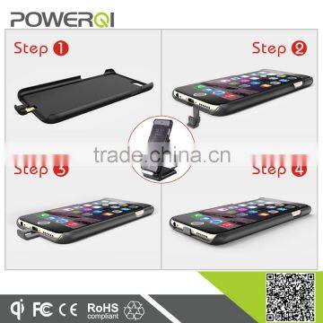 Powerqi I600 Black Color Protective Wireless Charging Case for IPhone 6s With Flexible Charging Plug Universal for Iphone 6 photo-5