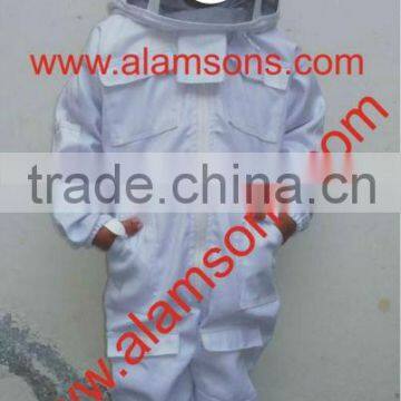 High Quality 100% Cotton Children Beekeeper Suit / Kids Beekeeping Suits with fency veil