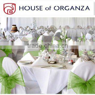 Transparent Chair Decoration Tie Organza Sash for Banquet