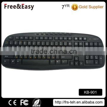 Ergonomic Design 114 Keys 2.4ghz Wireless Multimedia Keyboard for Laptop photo-2