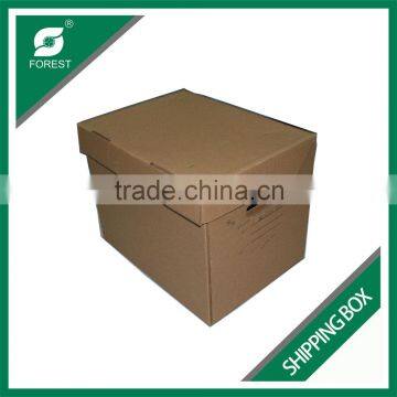 ECO-FRIENDLY SINGLE WALL CORRUGATED SHIPPING PAPER CARTON BOX WITH COLOR PRINTED