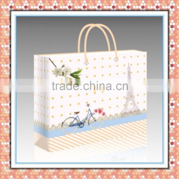 hot 2015 delicate tower shaped cute gift&shopping custom paper bag