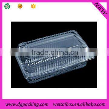 Good Quality Rectangle Clear Transparent Clamshell Plastic PET Cake Box photo-2