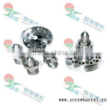 injection moulding machine assembly (feed screws and barrels)