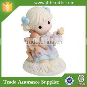 Handmade Resin Little Girl Figurines Home Decoration