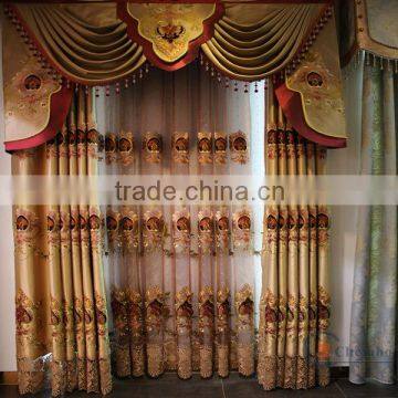 gold sequin curtains with attached valance swag curtains