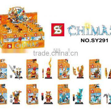 SY291 Chima 8pcs building block sets plastic block for kids