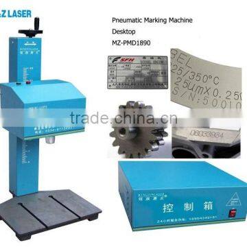 China Manufacturers Nameplate Metal Parts Machinery Serial NO. Dot Peen Desktop CNC Pneumatic Marking Machine