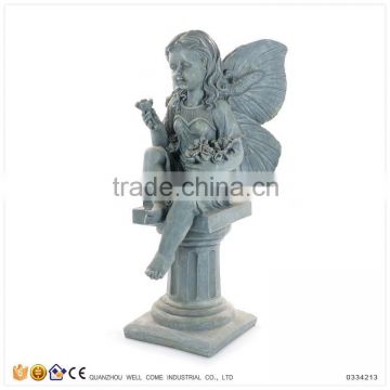 Cheap Customized Garden Fairy Statue on Roman Column