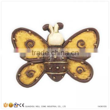 Resin Decorative Refrigerator Magnets Metal Butterfly