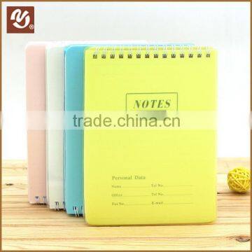 Classic plastic cover spiral notebook