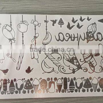 Foil tattoo sticker,temporary tattoo sticker,body tattoo sticker