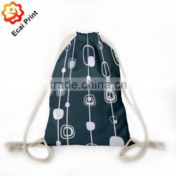 Hot sale latest printed customize cinch gym bag