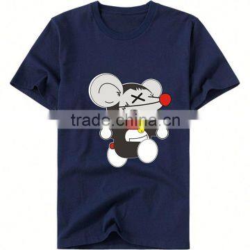 wholesale men's t shirt lovely mouse t shirt oem pattern 95 cotton 5 lycra men t shirt cheap price custom t shirt