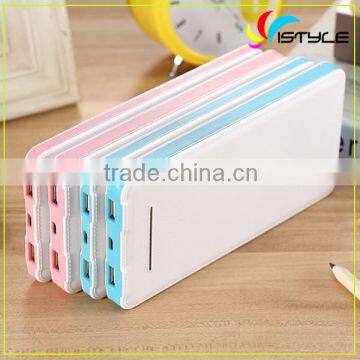 8000mAh PU leather rechargeable power bank