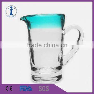 Trust wholesale custom Glassware wonderful 940ml restaurant water pitcher Hand made