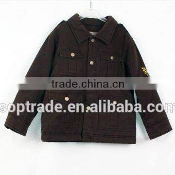 newest design high quality long sleeve children winter coats for boys