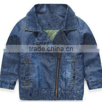 2016 Baby Boys New Style Cotton Jerans Warm Jacket Windproof photo-4