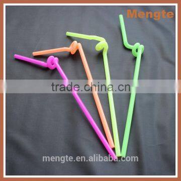 funny fluorescent bendy BPA free kids straw