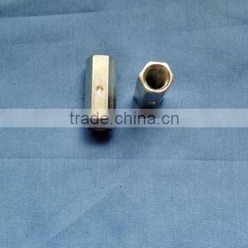 Galvanized white zinc hex long coupling nut