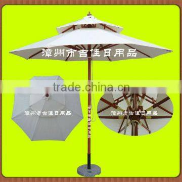 NWD-27MB double layer wooden gazebo umbrella