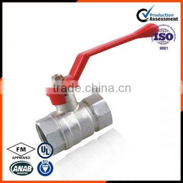 1.6Mpa full port valve brass ball valve for water pipe with level long handle