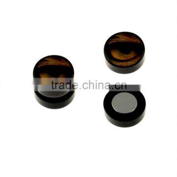 Eye Ear Plug Piercing Magnetic Cats Eye Fake Stud