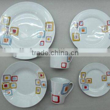 Good quality hot sell matt glaze stoneware dinnerware set