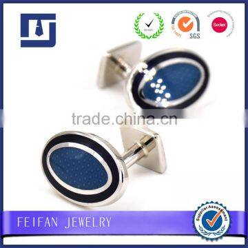 Brand dot enamel cufflinks for men wholesale cufflink blanks